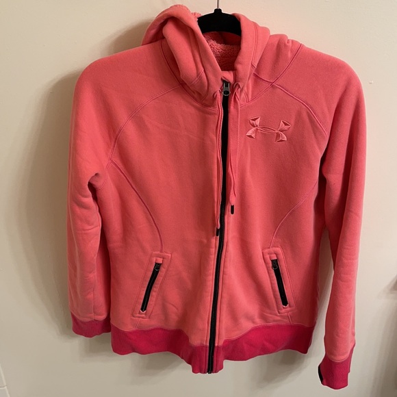 Under Armour Tops - Under Armour Hoodie Size S Color Pink
